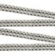 20mm Iron-On Metal Pyramid Stud Trim - Silver